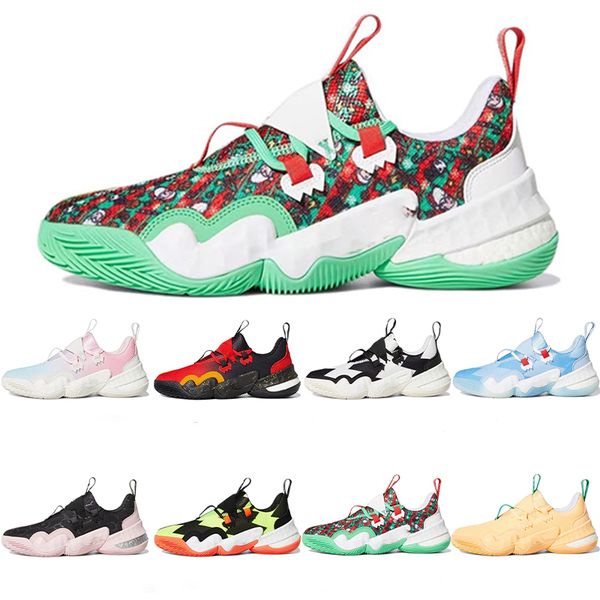 

2022 mens cotton candy basketball shoes lce trae acid orange light solid grey snakeskin so def recordungs trainers womens sneakers