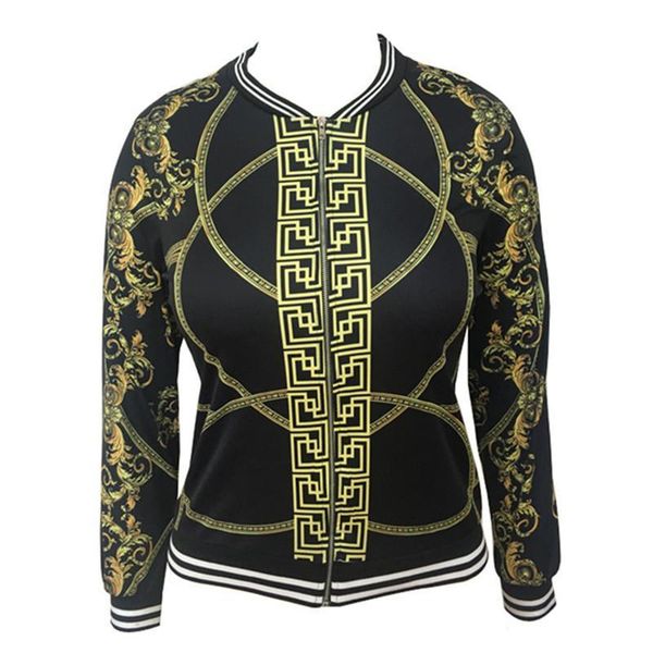 

return women jacket digital positioning printed long- sleeve thin jacket drop shipping good quality, Black;brown