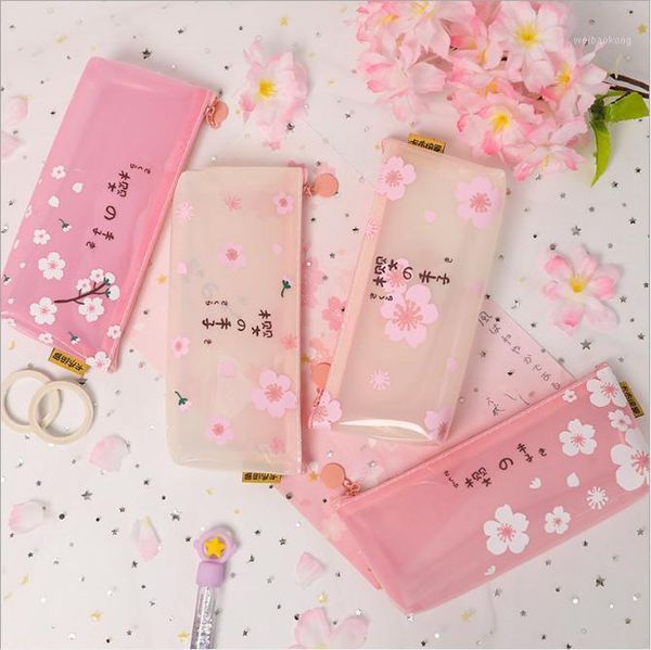 

pencil cases case pencil-box school supplies escolar stationery boy box office girl cute kawaii lovely pen transparent large1