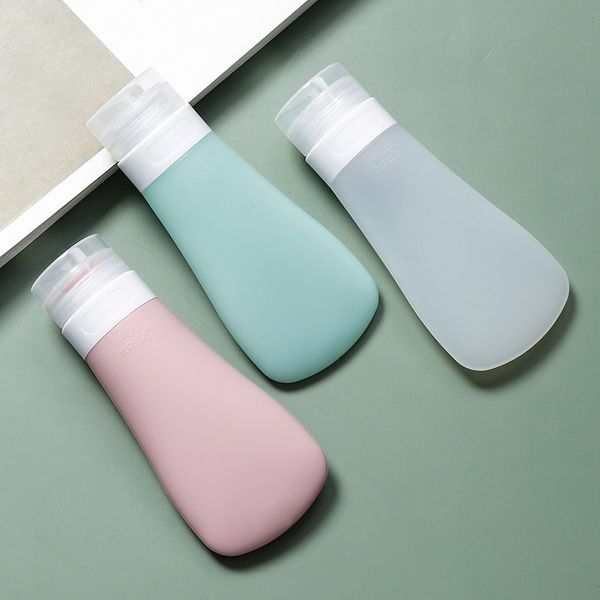 

silica gel solid color bottle simplicity travel portable extrusion type empty bottles multi color small 4 1xy3 p2