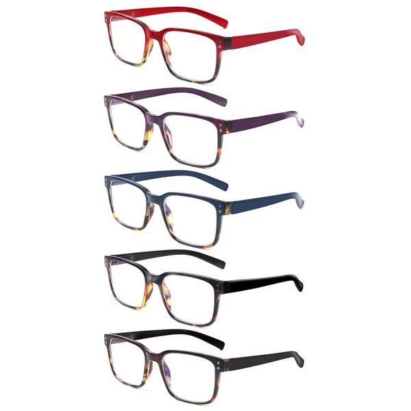 

turezing small square men's and women's reading glasses super light and unbreakable reading glasses fashion high quality, White;black