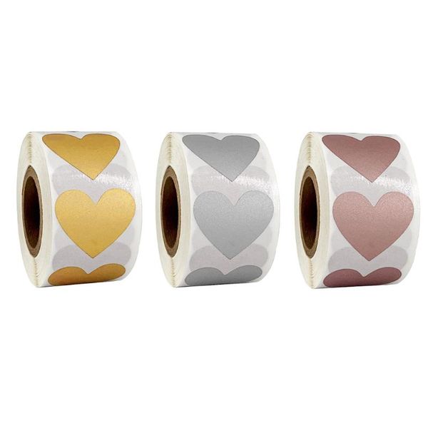 

300x diy craft labels heart embellishment diy scrapbooking bake sealing sticker