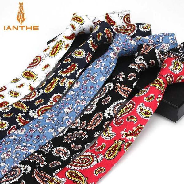 

brand new 100% cotton men's colourful paisley floral tie ties necktie narrow slim skinny cravate narrow wedding neckties corbata1, Blue;purple