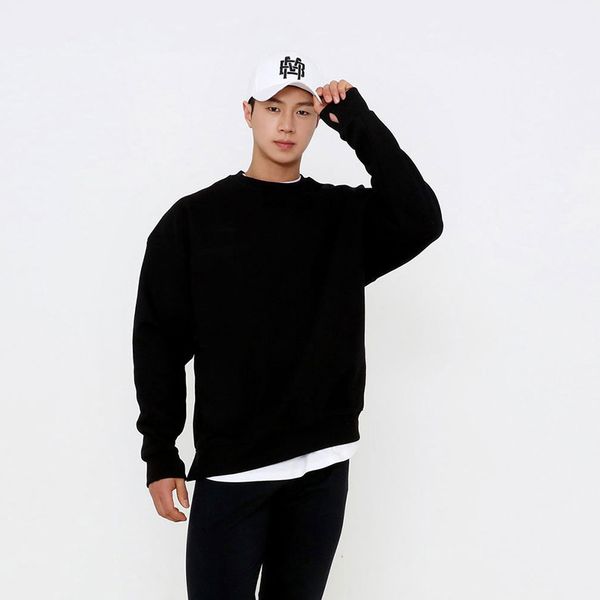 

autumn and winter new loose casual sports long sleeve men's fashion brand running training fitness clothing, Gray