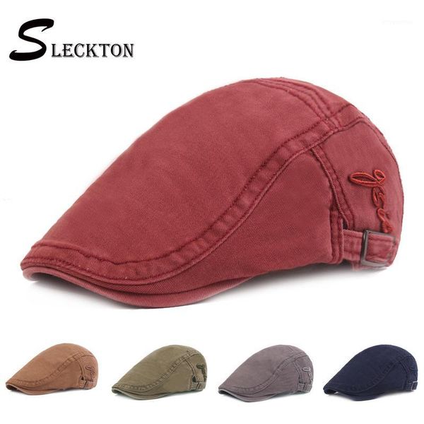 

sleckton cotton flat cap for men breathable beret summer sun hat fashion newsboy cap gatsby baker boy casquette gorras1, Blue;gray