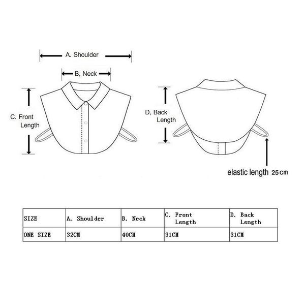 

big lapel fake white collar shirt women necktie woman false collar female fake detachable half shirt neckwear kraagje n jllfjj, Blue;red