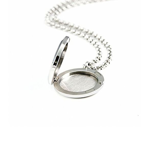 

necklace locket premium diffuser aromatherapy essential pendant, oil 316l stainless steel jewelry with 24\hpnw