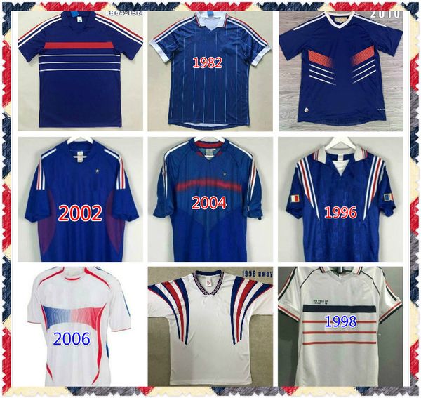 

francescoli 1998 world cup retro maillot de foot vintage zidane henry thailand quality soccer jerseys 82 83 retro uniforms football jerseys, Black;yellow