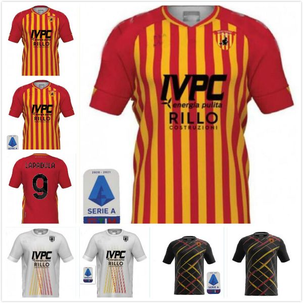 

2020 2021 benevento calcio футбол джетки лападулы glik caprari ionita i.falque viola custom 20 21 домашний выходной третья футболка, Black;yellow