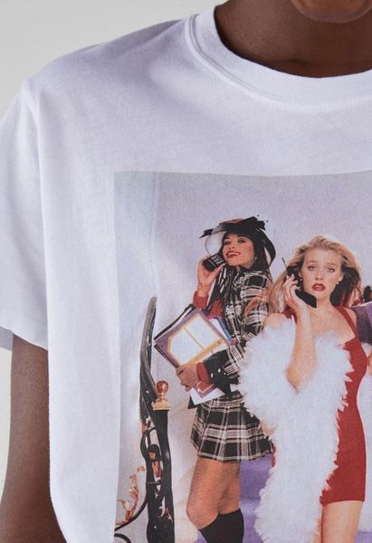 

kuakuayu hjn 90s vintage fashion clueless t shirt womens tumblr fashion cute aesthetic grunge tee clueless men graphic tee, White