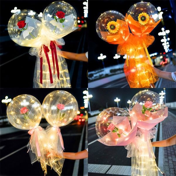 

система моделирования роз воздушный шар прозрачный пейлетные шелковые ленты воздушные шары материал лампа туманные туманные поверхности бума