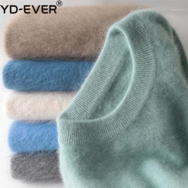 

super warm 100% mink cashmere sweater men 2020 autumn winter clothes pullover jumper robe hombre pull homme hiver men sweater1, White;black