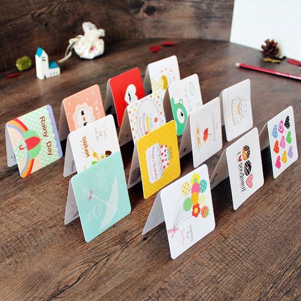 

10pcs set korea creative cute mini greeting card birthday card message greeting cards kraft cards 10pcs set korea wmtvlt comb2010