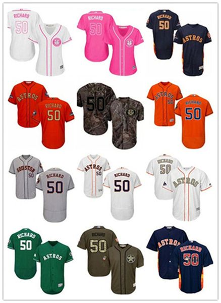 

пользовательский хьюстон astro оставьте имя 50 j.r. ричард бейсбол джерси мужчины женщины молодежные майки, Blue;black