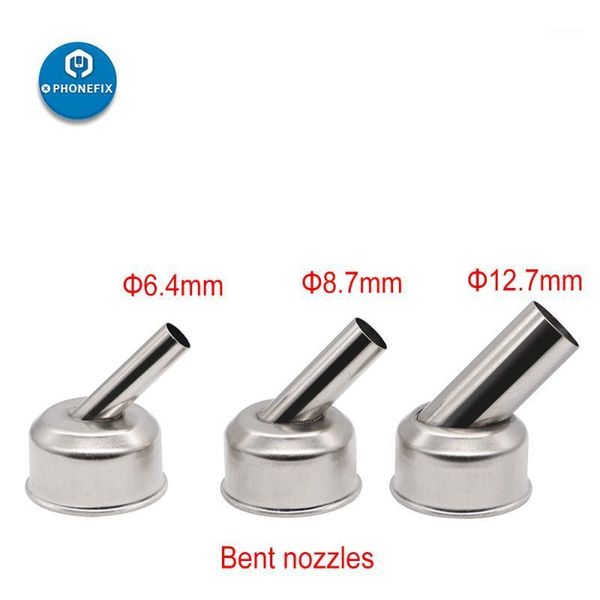 

3pcs st-862d 45 degree bent curved nozzle soldering station air stations gun nozzles for atten st-862d bga rework station1
