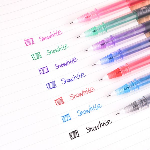 

1pc colored 0.5mm gel pen school office material supplies kawaii ballpoint pen stationery creative drawing pen ink 040275, Blue;orange