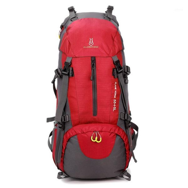 

outdoor bags professional multifunctional mountaineering men's backpack large capacity 60l nylon waterproof travel bag rucksack1