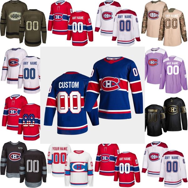 

2021 обратный ретро обычай монреаль canadiens джерси макс доми джерси котканими джонатан дроуин томас татарский кэри цена гиджепери котканим, Black;red