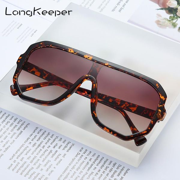 

longkeeper oversized women sunglasses men big frame irregular sun glasses fashion ladies travel party shades eyewear uv400, White;black