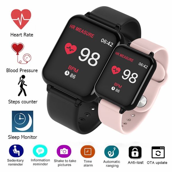 

2020 smartwatch with strap smart watches men women blood pressure heart rate monitor bluetooth fitness watch smart bracelet for android ios