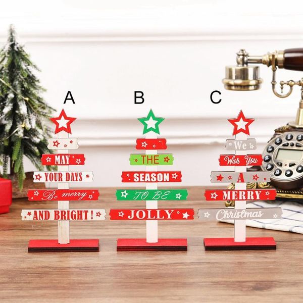 

christmas decorations 1pc tree ornaments colorful wooden cutout creative decoration pendant decoration1