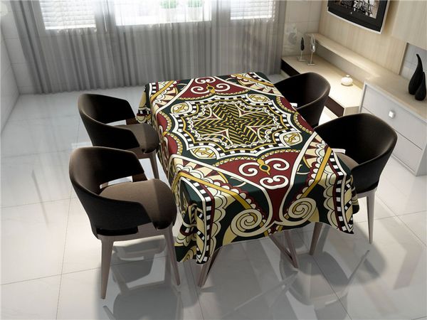 

mandala style table cloth antifouling oil-proof waterproof non-slip table cloth home l restaurant bar must designer table cloth