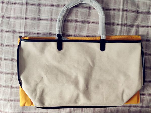 Damen-Lederhandtasche, große Einkaufstasche, hochwertige Einkaufstasche aus weichem Canvas mit kleinem Staubbeutel