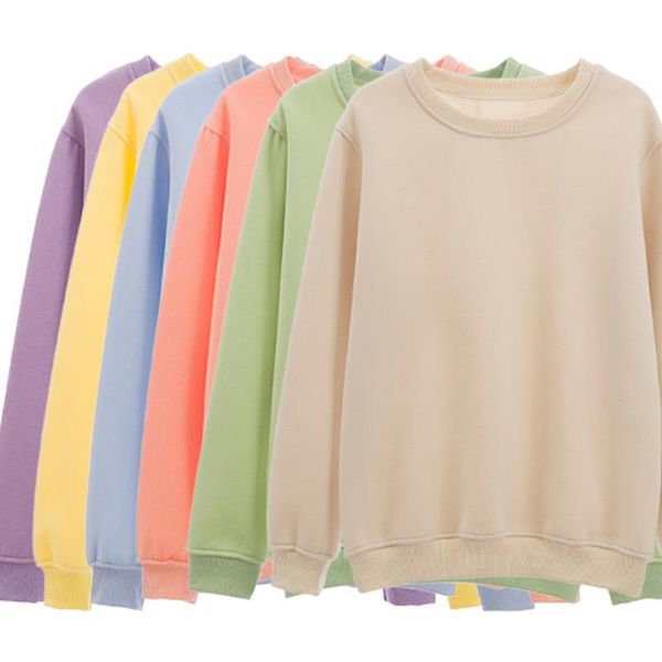 

basic hoodie for women streetwear female spring autumn solid colour hoodies casual sweatshirt hip sudadera mujer kg-787, Black
