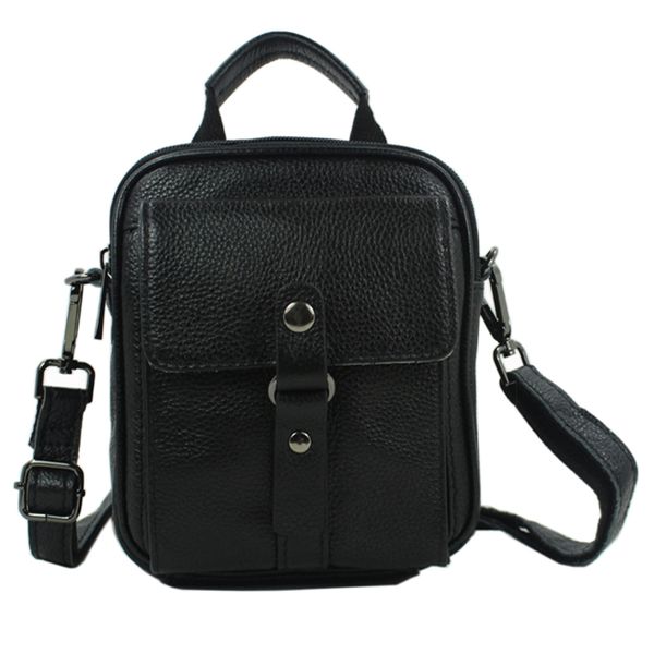 

black fashion genuine messenger of men small leather shoulder bags