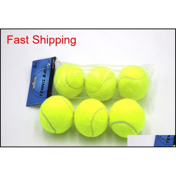 

training standard tennis ball rubber good bounce 1.3 meters durable tennis playing official ball neon yell qylqog tore2010