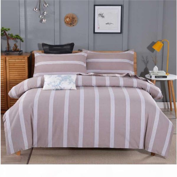 

4шт лот хлопчатобумажные пододеящие крышки наборы простое стиль наволочка кровать отель beatify типы бытовые моды полосатые постельные прина