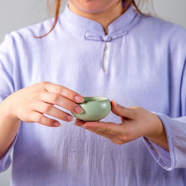 

китайский чай чашки ru kung fu набор чайных чайных чашек puer teacup office home используйте китайский керамический ремесел дешево оптом d04