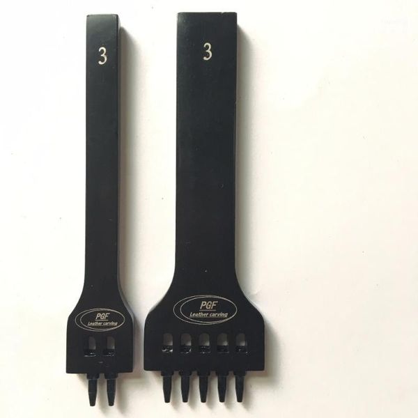 

pgfround hole cut combined leather carving diy tool1, Black