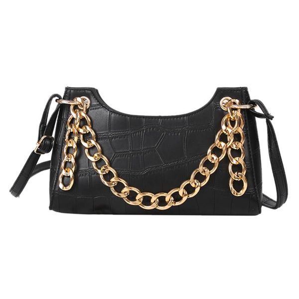 

designer-classic delicate texture fashion leather crossbody handbag women solid color small shoulder messenger bag, Black;red