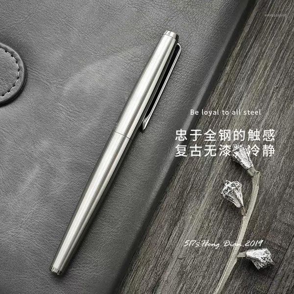 

fountain pens hongdian full steel pen ef/fine/fude nib srew cap1