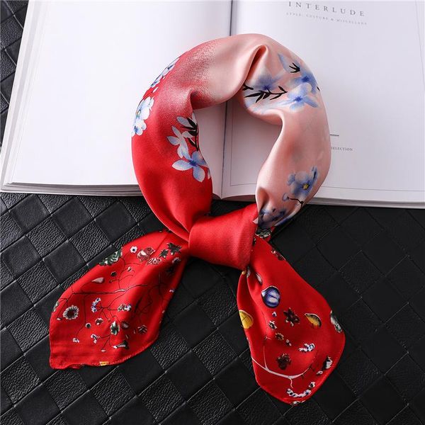 

2020 летний бренд silk silk silk square square plebalard dot bandana pails и обертки мода печать леди офис маленькие волосы шеи шарфы jllebm, Blue;gray