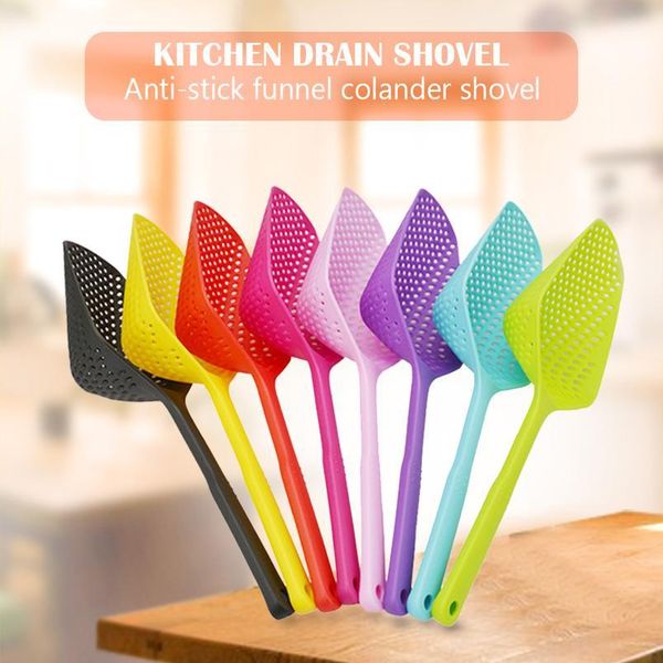 

no-stick drain colanders shovel strainer leaking spoon kitchen cooking tool no-sti bbycsx