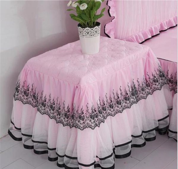 

decorative thickend cotton lace edge table dust cover 50x60cm bedside tablecloth multifunctional princes wmtycp item_home