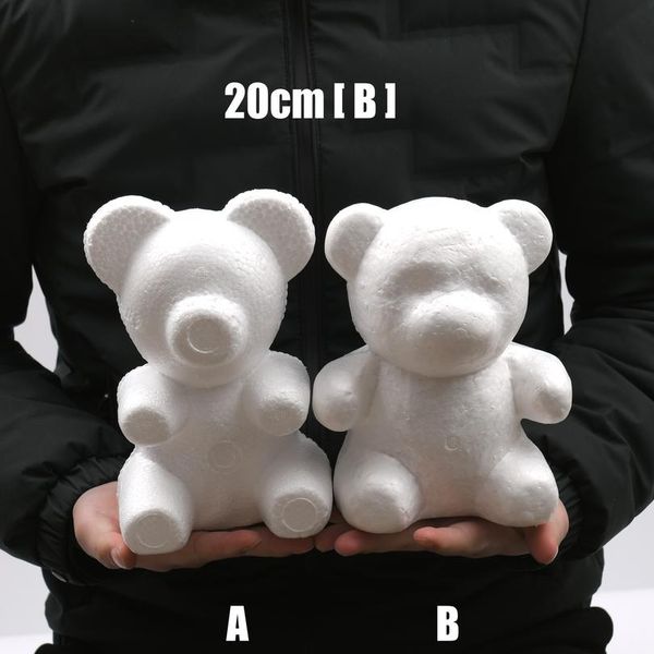 

20cm/25cm/30cm teddy bear rose flower artificial flowers foam diy gifts wedding valentine's day present fake bbywxi