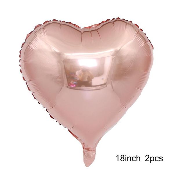 

2 шт. 18-дюймовая фольга звезда сердце воздушные шары вечеринка свадебные украшения гелиевые воздушные шары круглый с днем рождения детская