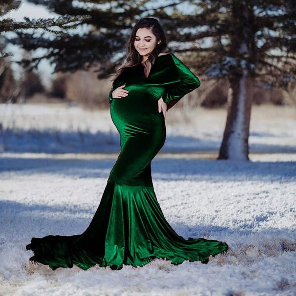 

winter green velvet long sleeves ruffles party sleepwear custom made nightgown robes puffy skirt pgraphy boudoir paja, White