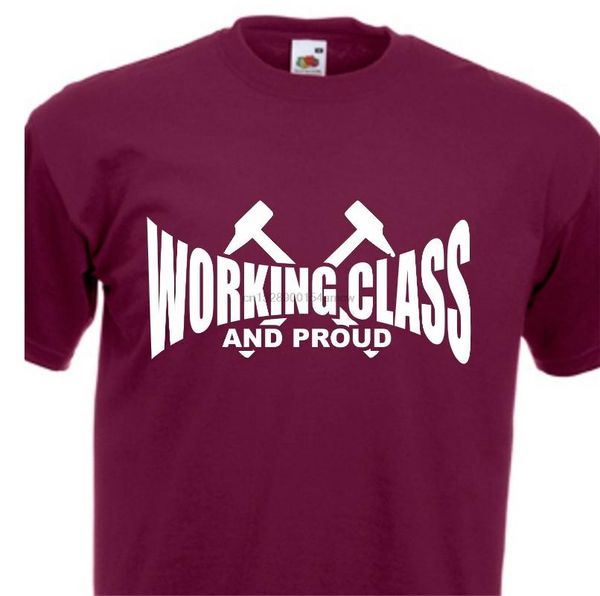 

working class and proud t-shirt oi ska punk s-xxl, White;black