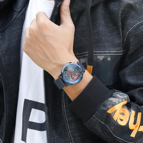 

мужские автомобильные rim часы на заказ дизайн автомобильные наручные часы из нержавеющей стали пользовательские печатные колеса rim hub час, Silver