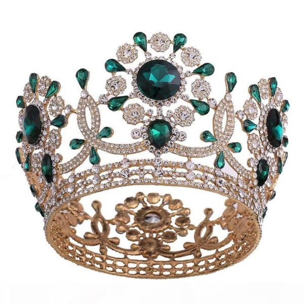 

luxury rhinestone wedding bridal queen tiara bride headpiece women prom diadem jewelry girls hair accessories