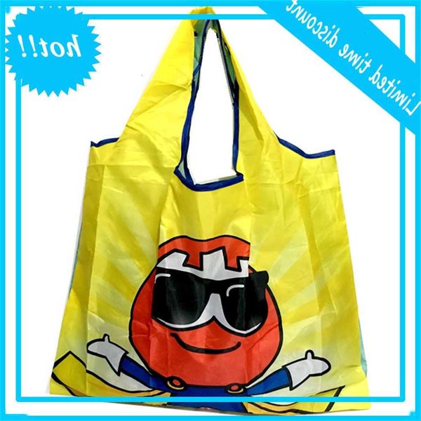 

dead foldable colors eco reusable polyester portable shoulder handbag cartoon green folds bag