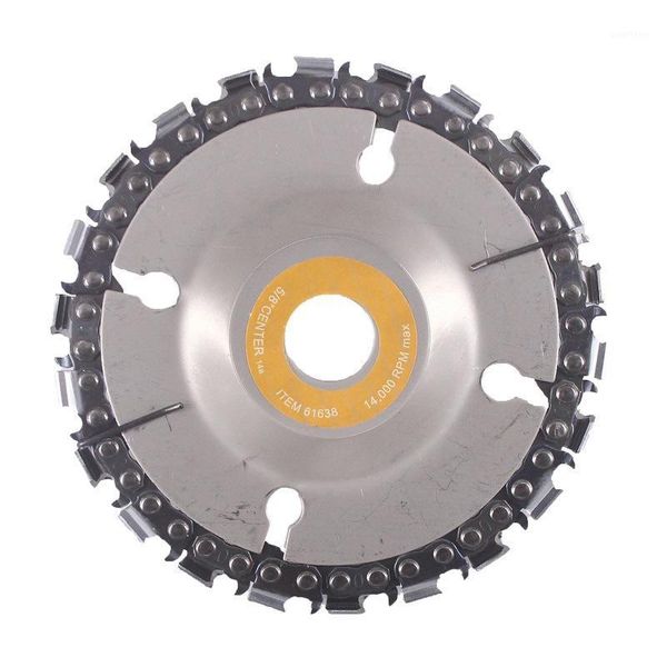 

4inch 22 tooth chain plate wood carving disc cutting piece woodworking slotted saw blade set for 100mm angle grinder1