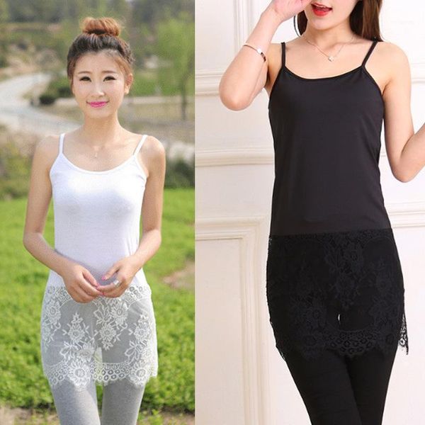 

modal lace underwear women lingeria 2020 new printed strap camisole slim fitness sleepwear bag hip tank dress exotic wear11, Black;white