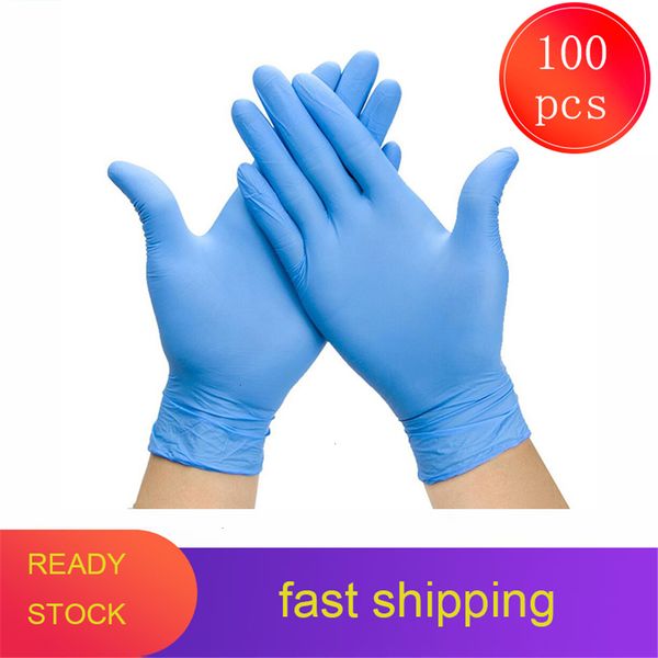 

100pcs latex for disposable nitrile home food laboratory cleaning rubber gloves multifunc
