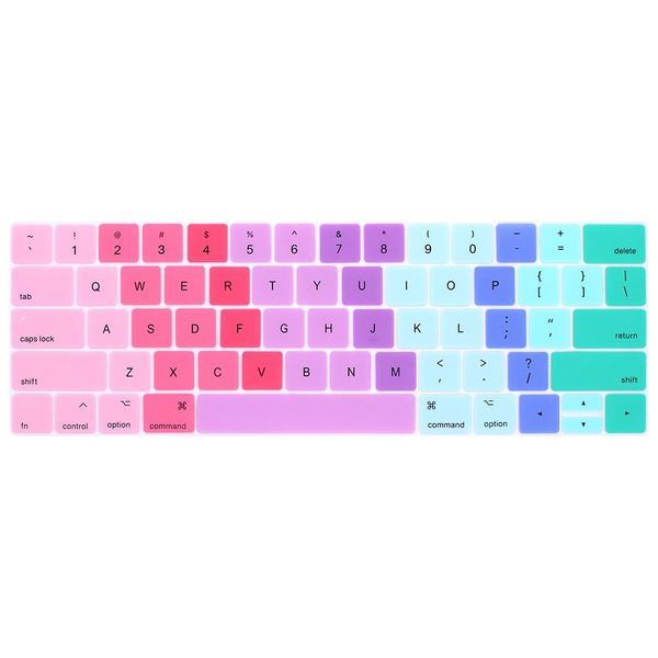 

keyboard cover for mac book pro13 15 with touch bar a2159 a1706 a1707 a1989 a1990 lapkeyboard covers gradient keyboard film h wmtsap