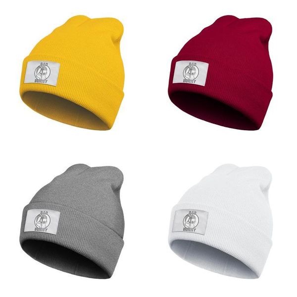 

унисекс мода часы шанса шляпа кролика плохой зайчик манжета тобоггана такая равнина вязаная крышка, Blue;gray